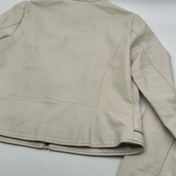 Women's Faux Leather Racer Jacket Levi's medium NWT - Picture 11 of 12